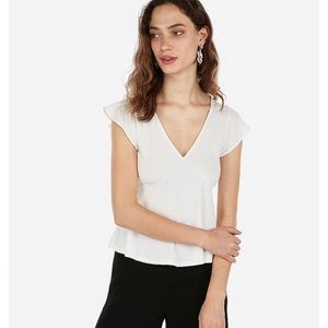 Express flutter sleeve top